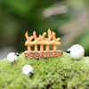 Mini décorations de bricolage de paysage de micro de jardin de clôture de résine
