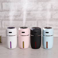 Mini diffuseur darôme dhumidificateur à ultrasons de bureau avec lumières de couleur purificateur dair de