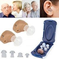 Mini Earphone Small Light Voice Amplifier Elderly Adult Invisible-In-Ear Mini Sound Amplifier Earbuds