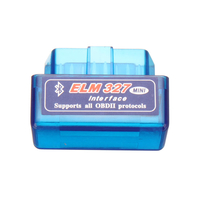 Mini ELM327 bluetooth V1.5 OBD2 II outil de Diagnostic de voiture Scanner automatique EOBD pour téléphone Android bleu