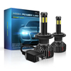 Mini F6 55W 6 côtés LED ampoules de phares de voiture H1 H7 H8/H9/H11 9005 9006 phare antibrouillard à 360 degrés 6000K