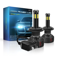 Mini F6 55W 6 côtés LED ampoules de phares de voiture H1 H7 H8/H9/H11 9005 9006 phare antibrouillard à 360 degrés 6000K
