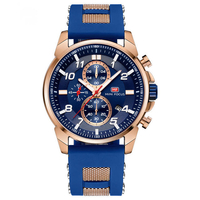 MINI FOCUS MF0268G Multi-fonction Chronographe Lumineux Militaire Sportif Hommes Montre À Quartz
