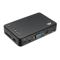 Mini Full 1080P HD Voiture Multi Media Player TV BOX 3 Sorties VGA / AV USB et Carte SD