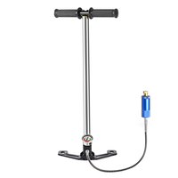 Mini gonfleur de pompe à main de plongée de réservoir dair de cylindre doxygène avec lengrenage de jauge