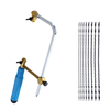 Mini Hand Saw U Type Frame Adjustable Craft Tools 8PCS Spiral Blades Perfect for DIY Projects Jewelry Making Woodworking