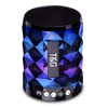 Mini haut-parleur sans fil bluetooth radio FM carte TF Colorful lumière haut-parleur de musique avec micro