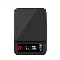 Mini LCD balance à café électronique numérique avec minuterie 3kg 0.1g poids de café numérique minuterie à goutte à gou