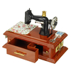 Mini Machine à Coudre Clockwork Boîte à Musique Rétro Vintage Table Décorations Pour La Maison