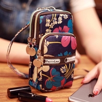 Mini Motif Moderne Fermeture à glissière Sport Sac à Bandoulière Sac à main pour iPhone Samsung Xiaomi