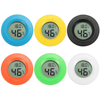 Mini numérique LCD Hygromètre de thermomètre de compteur dhumidité de la température rond