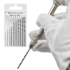 Mini perceuse à main 0.5-3.0mm avec 10pcs 0.8-3.0mm forets hélico daux Set Kit de forage en plastique Bodhi en bois