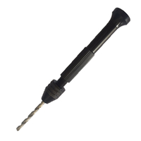 Mini perceuse à main en aluminium de 0, 3 à 3, 8 mm avec mandrin et outil rotatif de forets hélico daux de 10 pièces