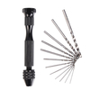 Mini perceuse à main et 30pcs 0.5mm-3mm foret hélico dal modèle artisanat outils outil rotatif