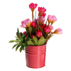 Mini pot de fleur suspendu balcon jardin jardinière métal crochet fer seau décoration