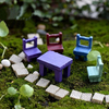 Mini résine tabouret chaise bureau Figurine Micro paysage ornement jardinage décoration bricolage bonsa artisanat