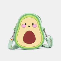 Mini sac à bandoulière en caoutchouc à lavocat fraise pour femme