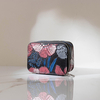Mini sac cosmétique de style national floral pour femmes