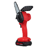 Mini scie à chaîne électrique 1500W 24V scie à une main coupe-bois sans fil 4 pouces