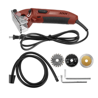 Mini scie circulaire électrique 110 V / 220 V avec 3 lames et coupe-carreaux en bois en bois à tube à vide