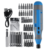 Mini tournevis électrique Tournevis électrique rechargeable sans fil + Kit de forets 42pcs