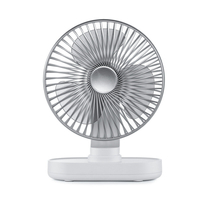Mini ventilateur de bureau secouant le refroidisseur dair Usb vitesse du vent à 4 vitesses 4000mAh Réglage de l&39