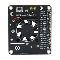 Mini ventilateur de refroidissement double avec carte dextension GPIO pour Raspberry Pie 4B/3B+/3B/3A+