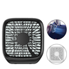 Mini ventilateur de voiture pliable USB rechargeable 3 modes 3m³ 13 lames de ventilation de voiture Clip Ventilateur de