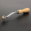Molette de traçage daiguille Poignée en bois Potentiomètre filtrant en tissu zoné 15cm