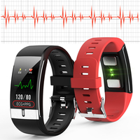 [Moniteur SPO2] Bakeey Thermomètre E66 ECG + PPG Moniteur doxygène de pression artérielle de fréquence cardiaque IP
