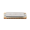 NAOMI 10 trous Blues Harmonica palissandre peigne en laiton Reed Harmonica diatonique en clé de C pour joueur profession