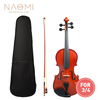 Naomi 3/4 violon haute brillance / finition mate violon étudiant violon avec étui + arc pour plus grand apprenant de vio