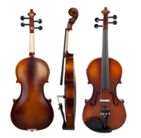 NAOMI 4/4 Kit violon violon électrique mat EQ acoustique avec arc + étui + pont