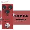 NAOMI NEP-04 Mini pédale de distorsion simple pour guitare électrique US Dream DC 9V True Bypass