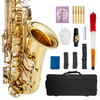 NAOMI Saxophone Mib Saxophone Alto Laiton Or Laqué Sax Plat Sax 802 F Clé Saxophone pour Débutant