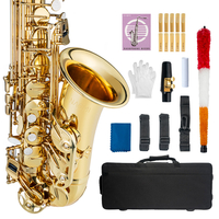 NAOMI Saxophone Mib Saxophone Alto Laiton Or Laqué Sax Plat Sax 802 F Clé Saxophone pour Débutant