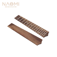 NAOMI Ukulele Fretboard 21 "Ukulele Fretboard Fingerboard 15 Frets Rosewood For Soprano Ukulele Guitar Parts Accessories