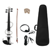 NAOMI Violon Électrique 4/4 Violon Électrique Silencieux Pleine Taille Violon Ébène Touche avec Sac