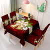 Nappe de noël housse de chaise impression 3D housse de table chaise siège protecteur housse pour banquet de fête hôtels