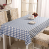 Nappe imperméable insipide de PVC transparent Soft Impression de grille de rayure de nappe de verre