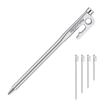 Naturehike tente en acier inoxydable clou grand pieu de tente dauvent pieu de camp de haute résistance