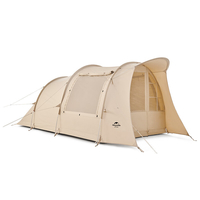 Naturetrekking Camping Tente Tunnel Extérieur Tente Famille One Chambre & One Salon Coton Loisirs Tente de Protection So