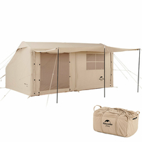 Naturetrekking tente gonflable extérieure Portable grand espace tente de Camping familiale de luxe avec cheminée de luca