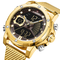 NAVIFORCE NF9172S Luminous Hand Full Steel Bande Hommes Montre-bracelet Affichage de la date Montre à quartz