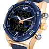 NAVIFORCE 9128 double affichage numérique montre chronographe hommes alarme sport montre-bracelet
