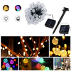 Énergie solaire 12 M 100 LED boule de cristal fée lumière pour jardin décorations darbre de Noël lumières décor ext