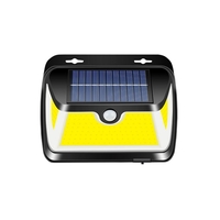 Énergie solaire COB LED PIR Lampe de mur de capteur de mouvement Lampe de jardin extérieur Jardin étanche