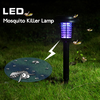 Énergie solaire de jardin LED lampe tueur de moustiques Yard lumière de pelouse étanche en plastique