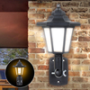 Énergie solaire LED chemin lumineux chemin mur paysage montage extérieur lampe de clôture de jardin lampes solaires