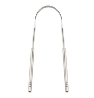 Nettoyant pour grattoir à langue en acier inoxydable,  nettoyage de la respiration fraîche,  brosse à langue enduite,  outi